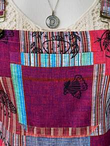 Sunspun Plus Size Women's Bohemian Multi-Color Suspender Dress - Multicolor - View 6