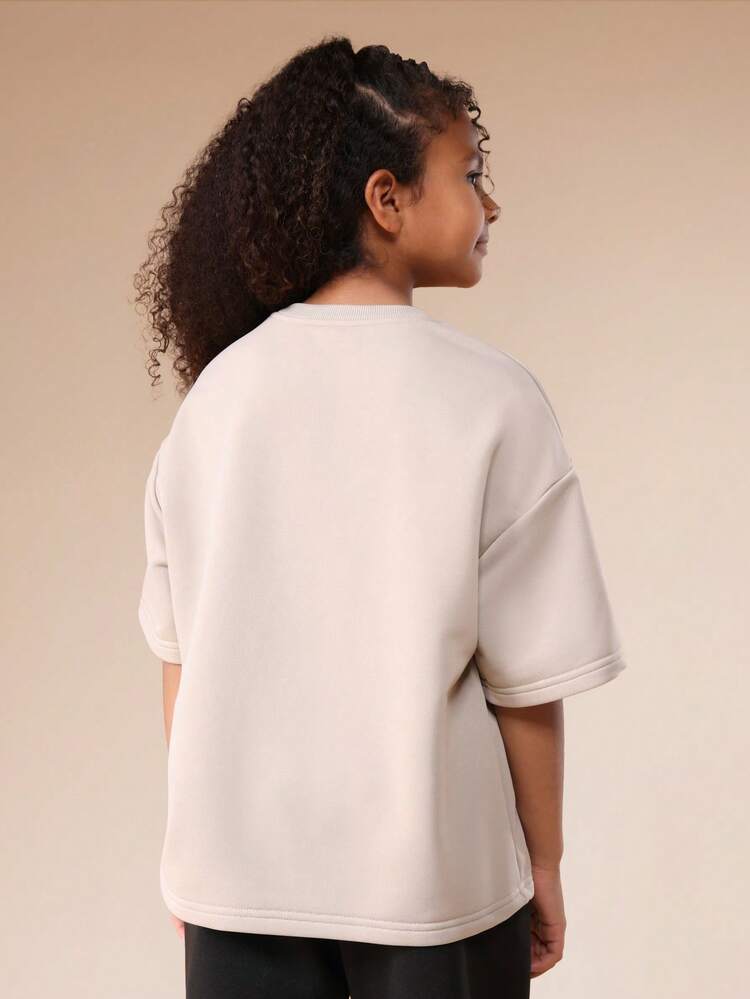 Oversized T-Shirt mit Rundhalsausschnitt und Boston-Print