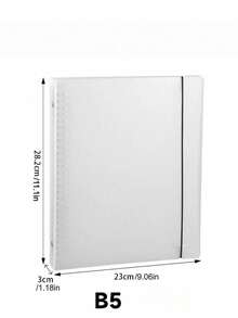 A5 B5 Notebook PP Cover Detachable Transparent Binder Refill Paper Loose Leaf Spiral Ring Planner For Office Work Supplies Journal Diary - Clear - View 13
