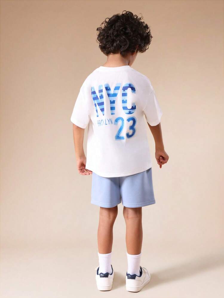 Oversized Graphic T-Shirt And Shorts Set