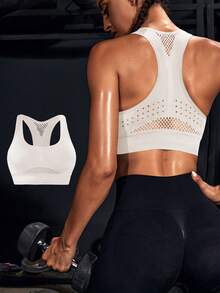 Easithlete 3 Packs Racerback Sports Bra - Multicolor - View 5