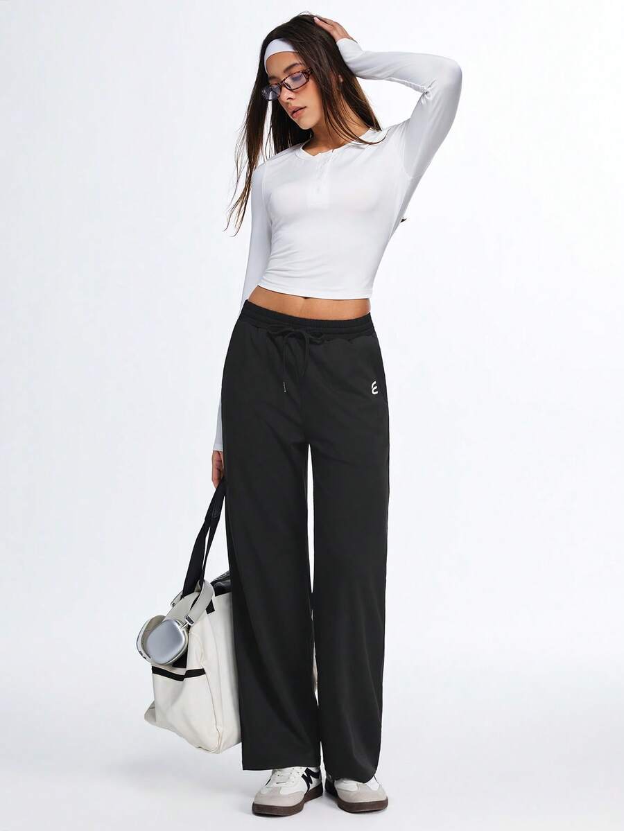 Eassivo Eassivo Women Sports Pants - Black - View 1