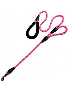 Double-Handled Explosion-Proof Traction Rope. High-Quality Dog Leash With Soft Grip – , Suitable For Training, Walks, And Outdoor Activities. Perfect For Camping And Backyard Play With Pets Of Various Sizes. Long Dog Training Traction Rope, Nylon Reflective Traction Rope, Long Leash For Pets. Double-Handled, Suitable For Small/Medium/Large Dogs. - Multicolor - View 11