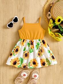 SHEIN 可爱卡通图案女宝宝夏季连衣裙 - 白色 - 查看 2