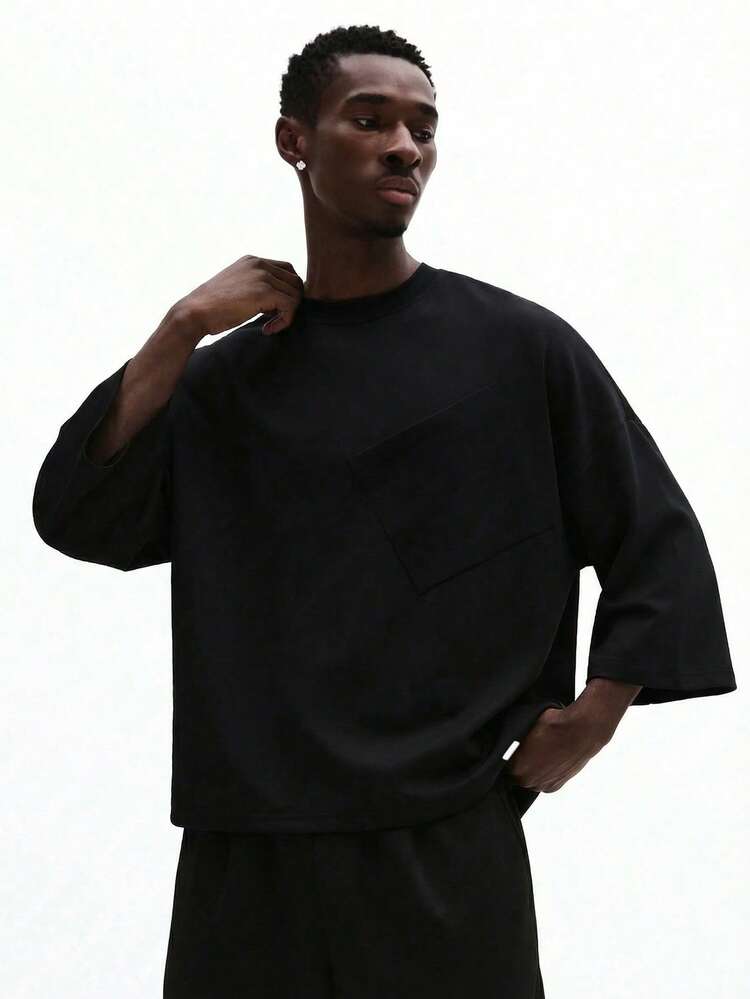 Oversized Long Sleeve Crew Neck T-Shirt