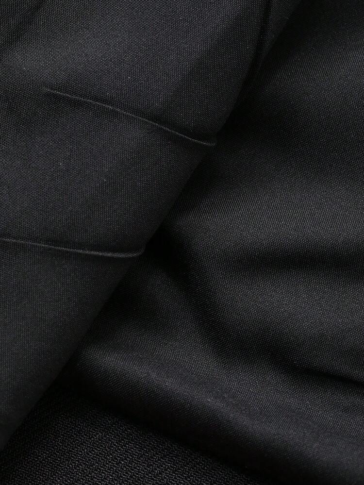 Women's Solid Color Pocket Button Casual Versatile Commute Skirt
