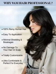 20pcs Tape In Hair Straight Natural Black Color 150% 18-26 Inch Human Hair Tape In Hair Extension Tape In Hair Tape Ins Hair Extensions - SNatural - View 7