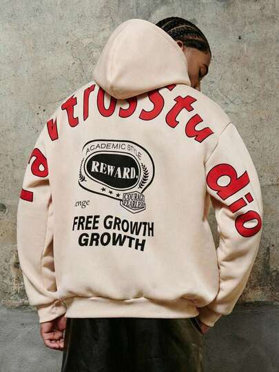 PAVTROS Men's INS Style Hoodie, Casual Street Wear, Fashion Loose Fit Sweatshirt