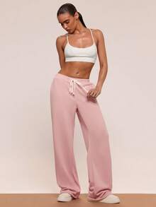 SHEIN BAE Women's Simple White Seamless Sports Camisole Gym Top - White - View 7