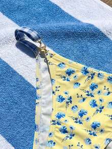 Swim Mod 女士碎花沙滩装可爱时尚度假比基尼泳裤 - 彩色 - 查看 4