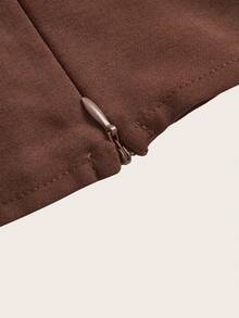 Maija 2026早春大码女装蝙蝠袖上衣，优雅宽松版型，适合万圣节、圣诞节、冬季、工作、办公室、职业女性、日常穿着，棕色上衣，春夏春季情人节狂欢节女装派对海滩婚礼度假休闲装。 - 棕色 - 查看 9