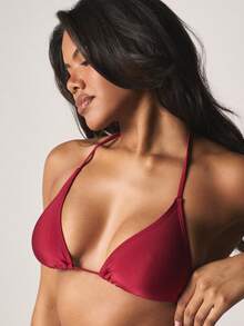 MISSGUIDED 女士比基尼套装 - 酒紅色 - 查看 1