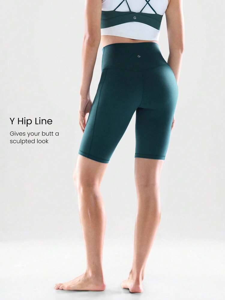 10" FeatherFit™ Cyclist Anti-Slip Bike Shorts Low Impact Running Gym Workout Summer