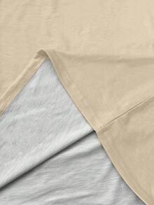 Manfinity Homme Plus Size Men Stripe Print Round Neck Short Sleeve T-Shirt For Summer - Multicolor - View 5