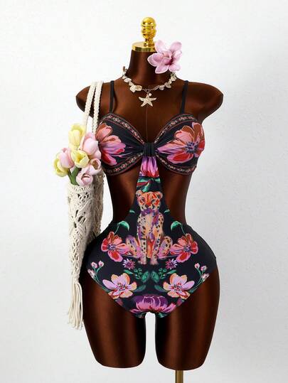 Zestiva Women's One-Piece Swimsuit, Suitable For Beach, Vacation, And Dates, Spring/Summer