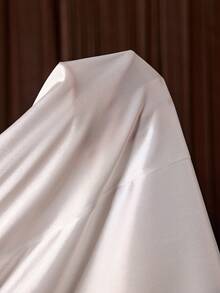 Slumberist Backless Lace Trim Faux Silk Sexy Robe - White - View 8