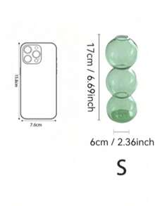 Korean Ins Style Bubble Small Glass Flower Vase For Hydroponic Plants, Fresh Flowers, Tulip. Living Room Decoration - Multicolor - View 7