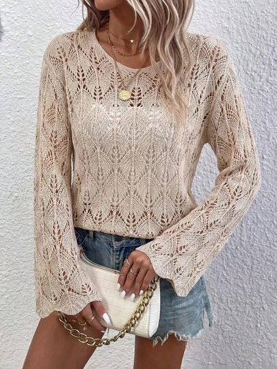 EMERY ROSE 新款时尚混色别致百搭针织毛衣