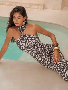 NOVVYNE Women's Minimalist Print Sleeveless Dress - Multicolor - View 5