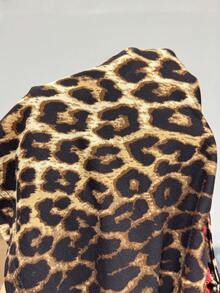 Coolane Women's Plus Summer Streetwear Y2K Western Wear Leopard Graphics Slim Fit Contrast Lace Camisole - Coffee Brown - View 9