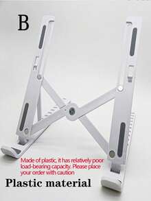 Single-Fork Foldable Laptop Stand, Adjustable Height Cooling Pad Holder, Suitable For All Laptops, Made Of ABS - Multicolor - View 8