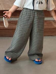 DAZY Toddler Boys' Plaid Casual Pants - Green - View 2