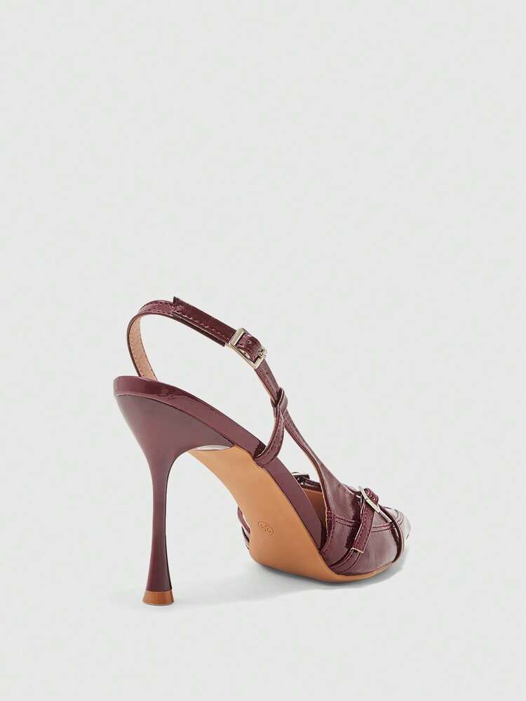 CUCCOO BIZCHIC Women's Pointed Toe Stiletto High Heel Shoes, Sexy Fashion Elegant Ankle Strap Party Club Pumps