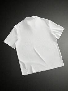HIMLAND 男士纯色半开襟短袖休闲Polo衫套装，夏季 - 彩色 - 查看 4
