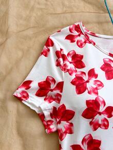 Soleia Women's Vacation Apricot & White Textured Knit Round Neck Cardigan With Delicate Bow & Metal Button, Fitted Hem Slit T-Shirt, Suitable For Holiday, Date, Afternoon Tea, Beach, Cruise, City Trip, Music Festival, Boho Vacation - Multicolor - View 3