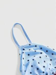 Sweetness 可爱甜美波点性感吊带背心，适合女性日常穿着 - 彩色 - 查看 2