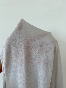 Lowkey Lull 女士舒适荷叶边短袖睡裙，适合日常穿着 - 灰色 - 查看 6