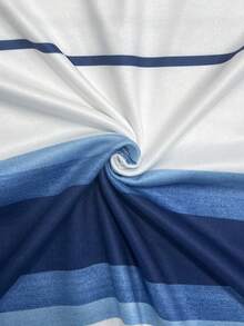 EMERY ROSE Áo thun nữ tay ngắn cổ tròn phối sọc, kiểu dáng thường ngày, thích hợp cho mùa hè. - Nhiều màu - Xem 3