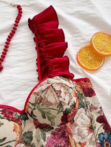 Soleia 花卉印花文胸，春夏 - 彩色 - 查看 4