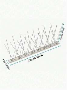 Bird Deterant Spinners Of Stainless Steel Bird Spikes For Pigeon And Other Small Birds Stainless Steel Bird Spikes Pigeon Spikes Anti-Bird Nails Bird Repellent Metal Anti-Bird Nails Bird Repellent Metal Bird Deterant Spinners Of Stainless Steel Bird Spikes For Pigeon And Other Small Birds - Multicolor - View 9