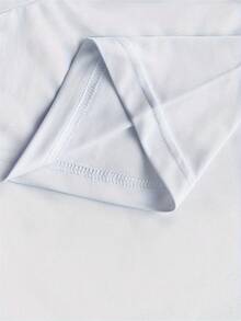 Men's fashionable printed short-sleeved crew neck casual summer short-sleeved top, machine washable, comfortable outdoor casual wear, machine washable shirt - Blanco - Ver 6