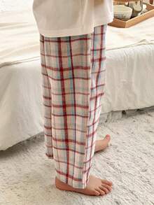 DAZY 男童格子宽松休闲舒适透气家居服 - 彩色 - 查看 5