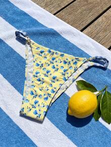 Swim Mod 女士碎花沙滩装可爱时尚度假比基尼泳裤 - 彩色 - 查看 3