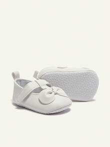 Cozy Pixies A Pair Of Spring And Summer Fashion Casual Basic Versatile Soft Bow Mary Jane Shoes Childlike Cute Princess Style Female Infant Flats - White - View 5
