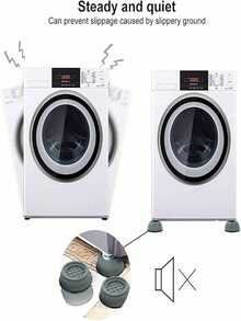 4/8/12Pcs Washing Machine Foot Pads, Anti Slip, Shock-Absorbing, Shock-Absorbing, Soundproof, All Drum Washing Machine, Silent, Universal, Height Increasing, Household Use - Multicolor - View 9