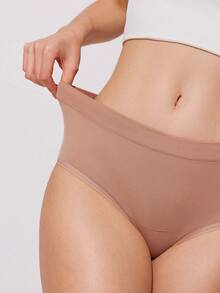 LUVLETTE 3-Pack Cotton High Waist Briefs Women Underwear Panties Set-Black - Multicolor - View 11