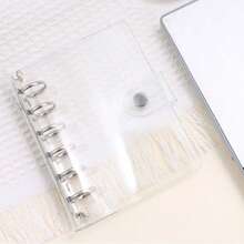 1 件透明糖果色 A6 PVC 6 环活页夹封面 - 轻质可再填充计划簿外壳（不含纸），学校用品，返校 - 多色 - 查看 14