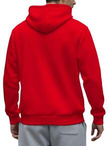 High-Quality Men's Hoodie In Spring And Autumn Style With Printed Letter Pattern. - Red - View 2