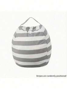 1 paquete Bolsa de almacenamiento de juguetes de peluche a rayas, funda de silla de gran capacidad con diseño de asa, material de poliéster de alta calidad, organizador de edredón con cremallera multifuncional, bolsa de almacenamiento de juguetes de peluche, bolsa de sofá a rayas, bolsa de viaje con cremallera y gran capacidad para edredones, bolsa de almacenamiento multifuncional de lona para juguetes, edredones y artículos de viaje esenciales, caja de almacenamiento para el hogar - Multicolor - Ver 19