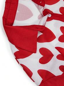 SHEIN Lunessa 女士宽松爱心印花两件套度假套装 - 彩色 - 查看 6