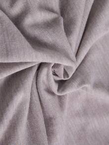 Freevana 大码女式休闲露肩系带后背T恤，纯色，夏季 - 卡其色 - 查看 7