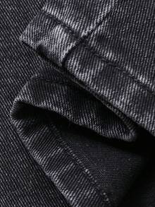 DAZY Quần jeans nữ ống rộng cạp cao dáng suông, màu đen. - màu đen - Xem 8