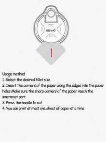1PC,4-In-1 Fillet Cutter, Fillet Cutting, Fillet Cutter, Manual Chamfer, For Card Photo Cutting, DIY Craft Scrapbook Tool, Chamfer Cutting Tool, Manual Photo Paper Card Right-Angle Sharp Arc Cutting Paper Knife, Back-To-School, School Supplies, Back-To-School, School Supplies - one-size - View 9