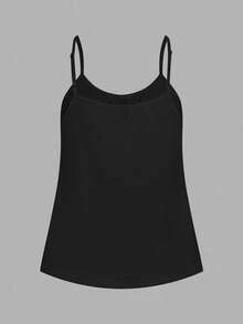 SHEIN EZwear Bộ 3 áo hai dây xếp ly dáng rộng dành cho nữ, có dây đeo điều chỉnh được, thích hợp cho mùa xuân/hè. - Nhiều màu - Xem 8