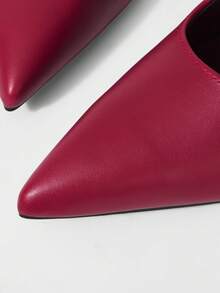 Mnmlis 女士高跟鞋 - 酒紅色 - 查看 4