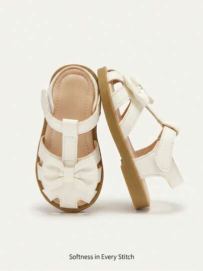 Cozy Pixies Summer Fashionable Flat Sandals For Baby Girls, Gold Princess Style Comfortable Shoes For Vacation Party